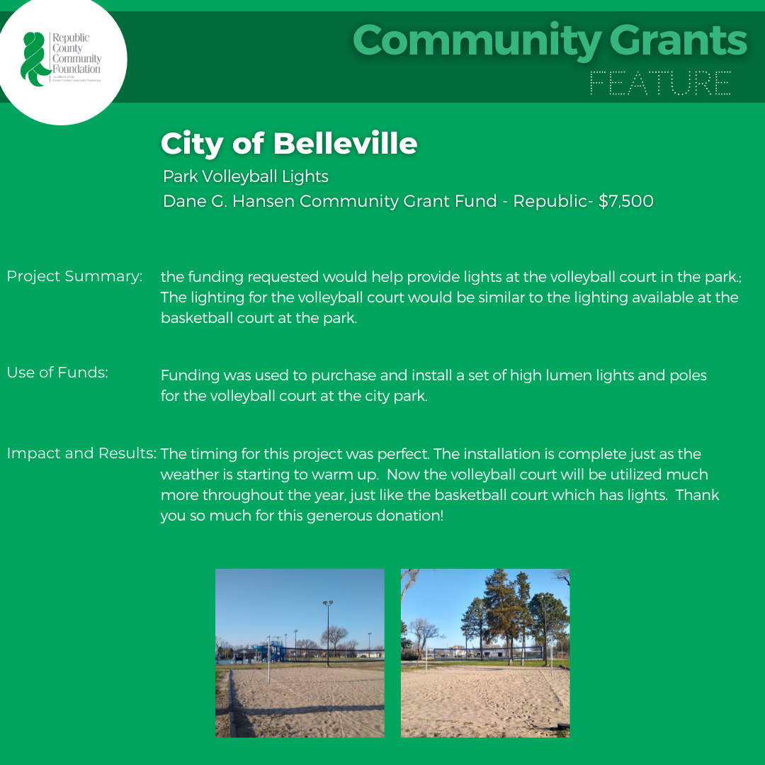 City Of Belleville Park Volleyball Lights